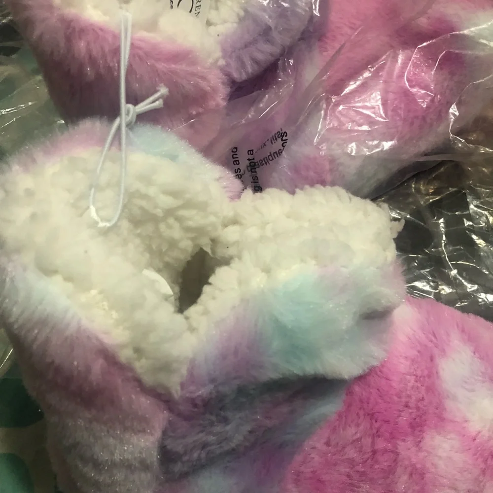 Girls Tie Dye Bootie slipper - Picture 3 of 4